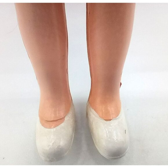 Vintage 1950s Ballerina Doll Sleepy Eyes Pink Tulle Skirt 6.5 In Fashion Toy - Picture 8 of 15